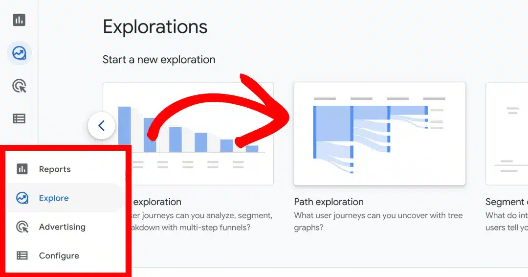 Google Analytics Path Exploration